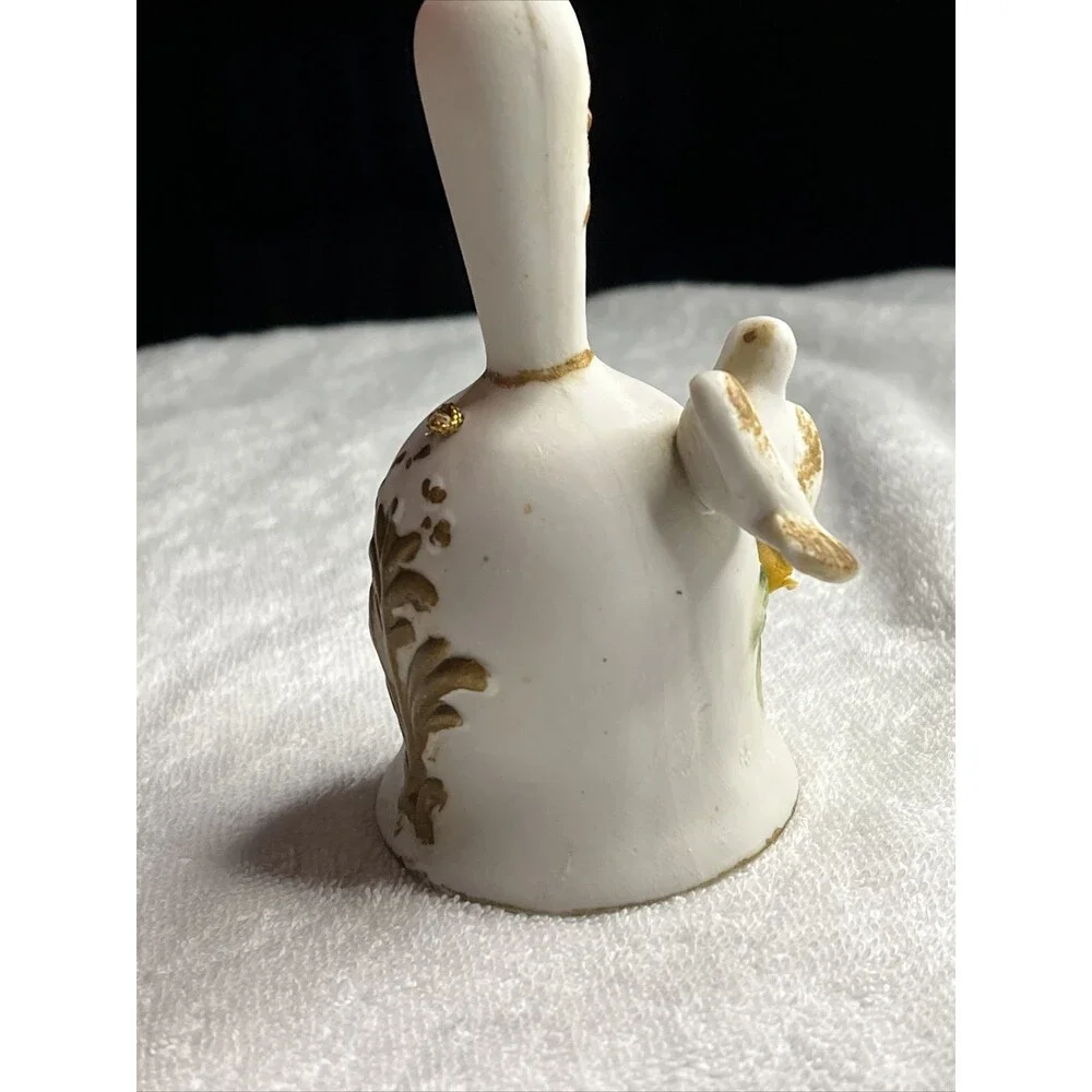 Ceramic Bell Bird Figurine Used 1980s
